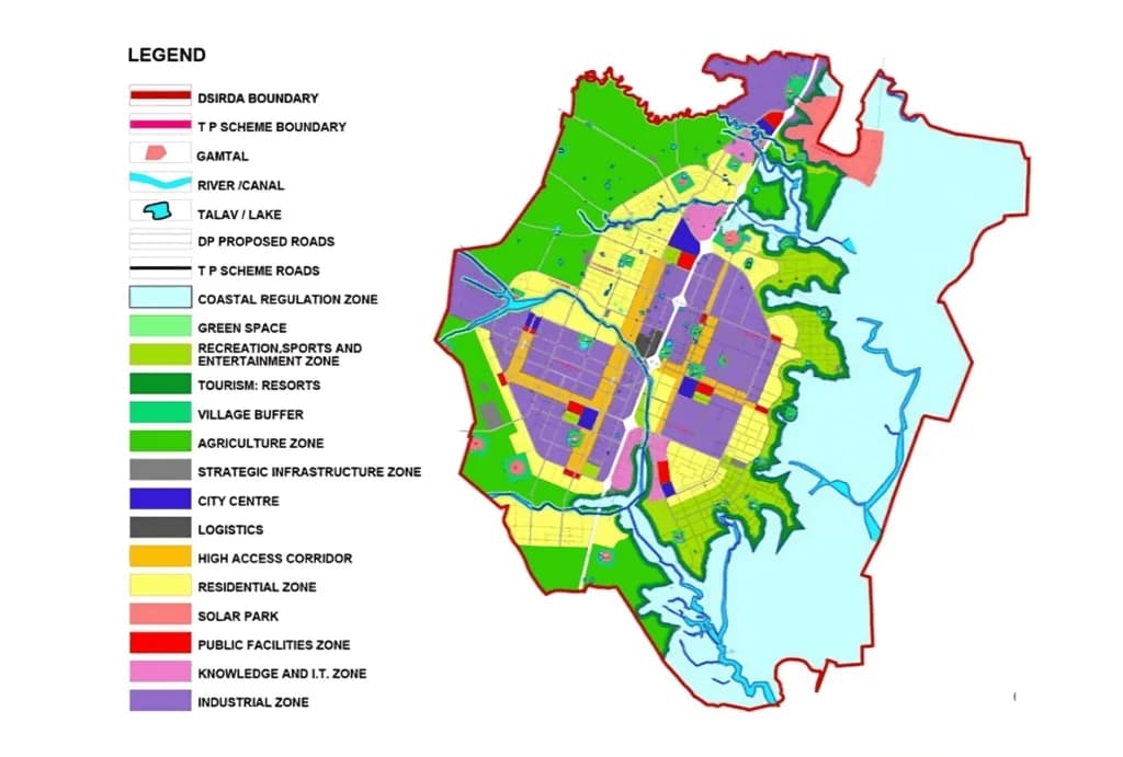Dholera Smart City master plan map